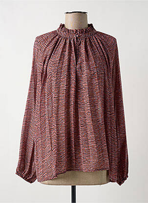 Blouse légère et transparente manches longues violet SECOND FEMALE femme