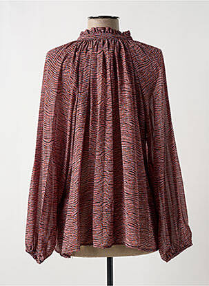 Blouse légère et transparente manches longues violet SECOND FEMALE femme