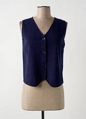 Gilet sans manche bleu NICE THINGS pour femme seconde vue
