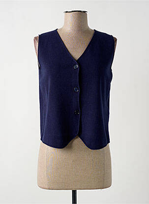 Gilet sans manche bleu NICE THINGS pour femme