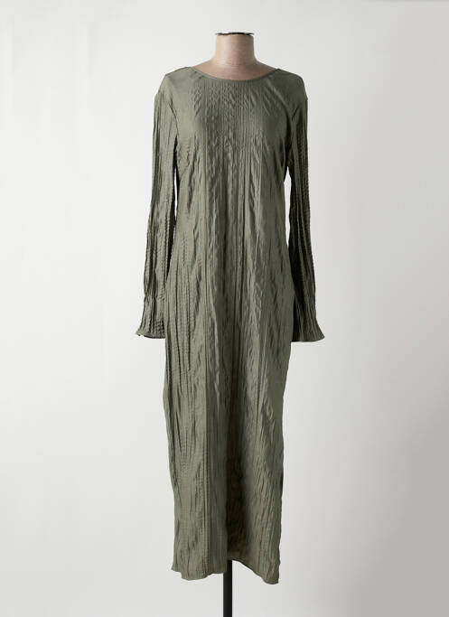 Robe longue vert SAMSOE & SAMSOE pour femme