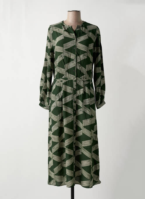 Robe mi-longue vert HARTFORD pour femme