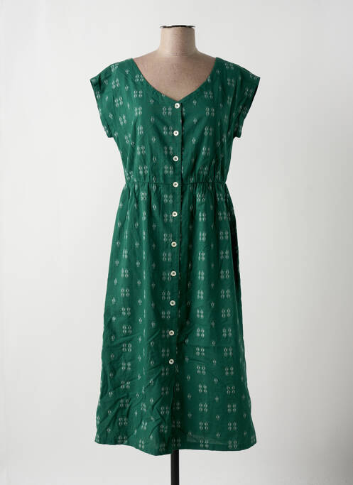 Robe mi-longue vert NICE THINGS pour femme