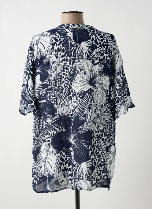 Tunique manches courtes bleu FRACOMINA pour femme