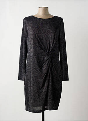Robe mi-longue manches longues manches longues noir OUI femme