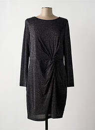 Robe mi-longue manches longues manches longues noir OUI femme