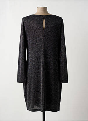 Robe mi-longue manches longues manches longues noir OUI femme