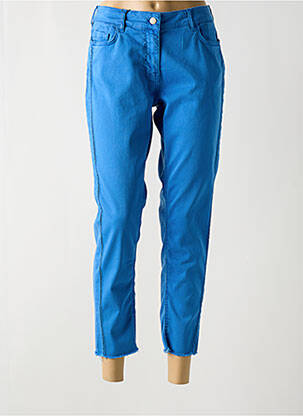 Pantalon 7/8 stretch taille normale bleu TOP SECRET femme