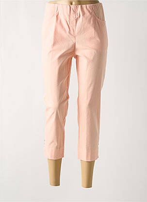 Pantacourt taille haute taille haute rose ADELINA BY SCHEITER femme
