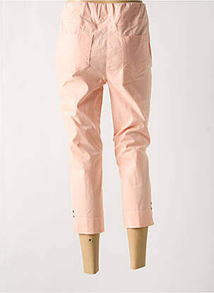 Pantacourt taille haute taille haute rose ADELINA BY SCHEITER femme