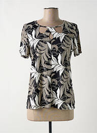T-shirt stretch manches courtes noir DIANE LAURY femme