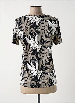T-shirt stretch manches courtes noir DIANE LAURY femme