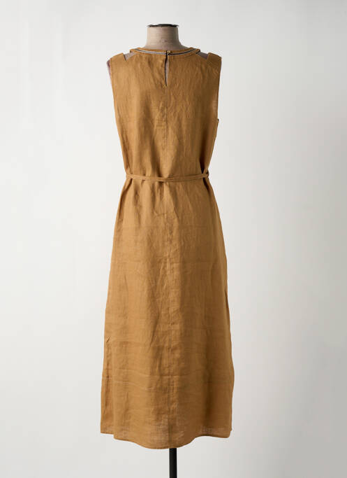 Robe longue marron DIANE LAURY pour femme