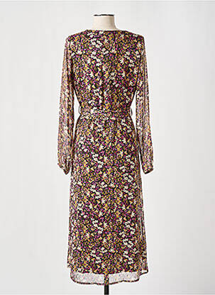 Robe longue manches longues manches longues noir GARCIA femme