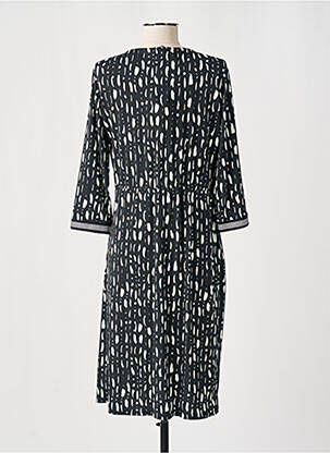 Robe mi-longue manches 3/4 manches 3/4 noir PAZ TORRAS femme