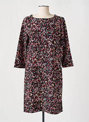 Robe mi-longue manches 3/4 manches 3/4 noir GRACIA femme