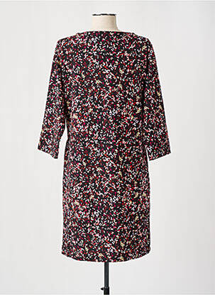 Robe mi-longue manches 3/4 manches 3/4 noir GRACIA femme