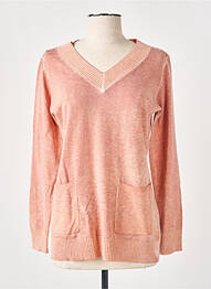 Pull stretch manches longues rose GUITARE femme