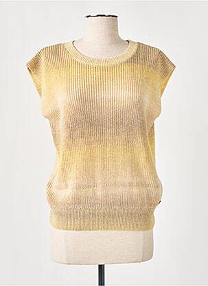 Pull stretch sans manche beige GARCIA femme