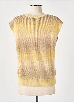 Pull stretch sans manche beige GARCIA femme