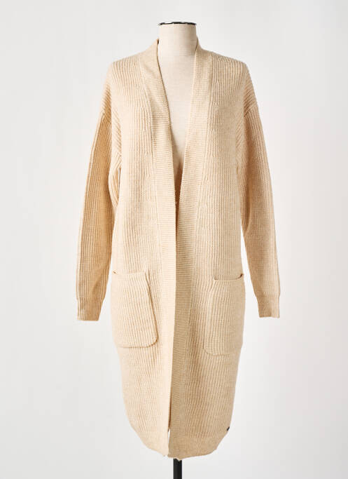 Gilet manches longues beige GARCIA pour femme