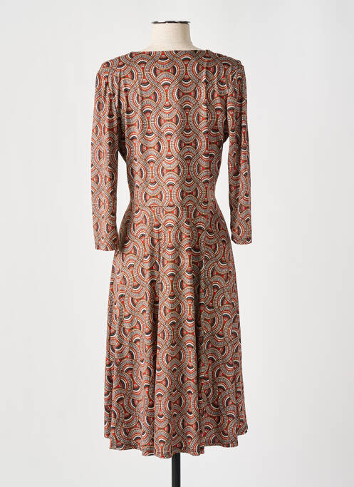 Robe mi-longue orange JULIE GUERLANDE pour femme