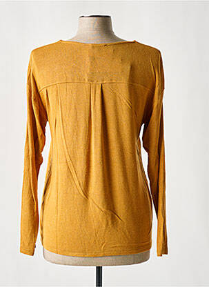Pull col v manches longues jaune PAZ TORRAS femme