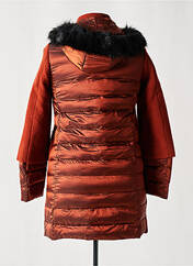 Manteau long orange REVER MILE pour femme seconde vue