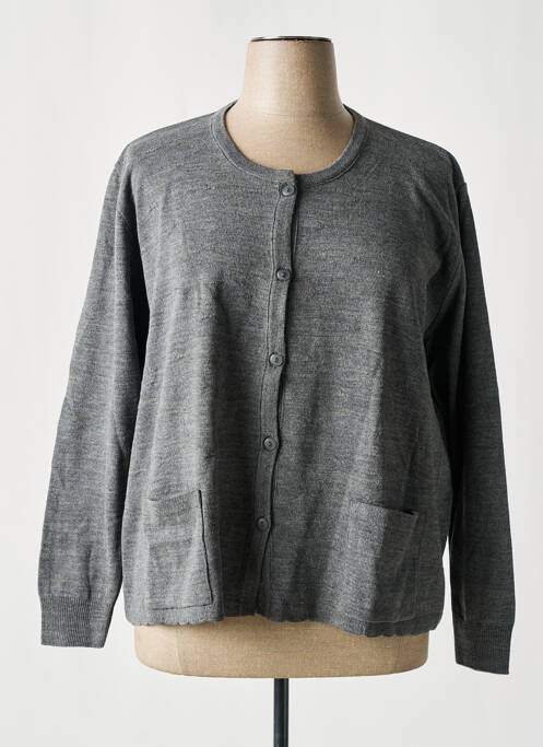 Gilet manches longues gris OMC pour femme