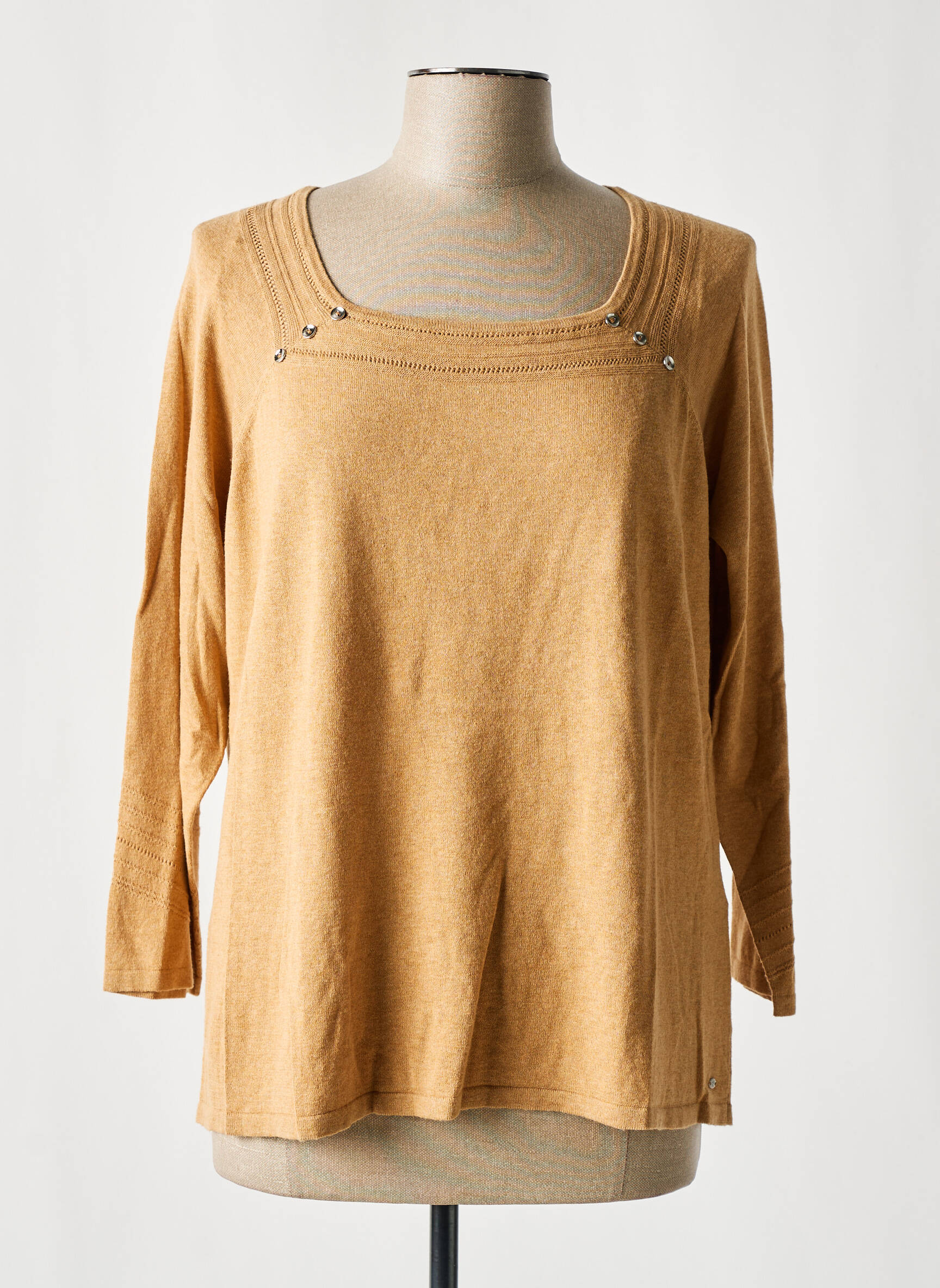 Pull Manches Longues Beige Christine Laure Femme 2482645-beige0