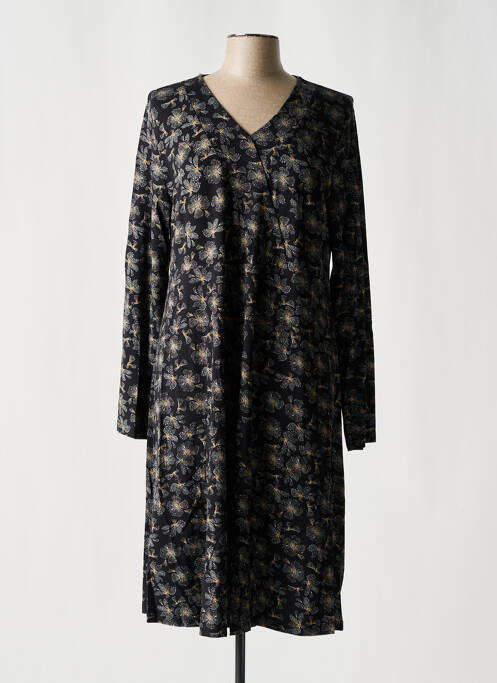 Robe mi-longue noir CISO pour femme