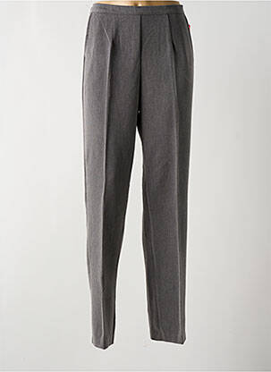 Pantalon slim taille haute taille haute gris OMC femme