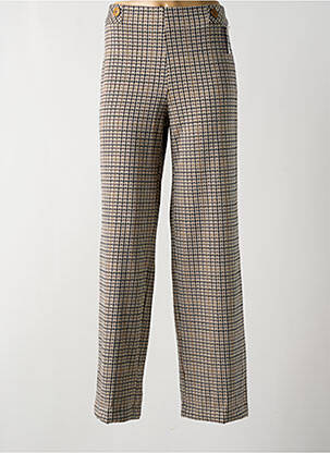 Pantalon droit stretch taille haute beige TINTA STYLE femme