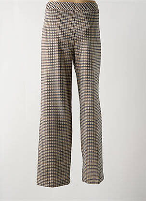 Pantalon droit stretch taille haute beige TINTA STYLE femme