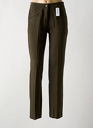 Pantalon slim taille haute taille haute vert PAZ TORRAS femme