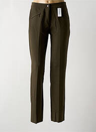 Pantalon slim poches taille haute vert PAZ TORRAS femme