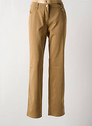 Pantalon droit stretch taille normale marron TONI femme