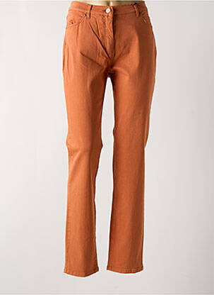 Jeans coupe slim stretch taille normale orange TONI femme