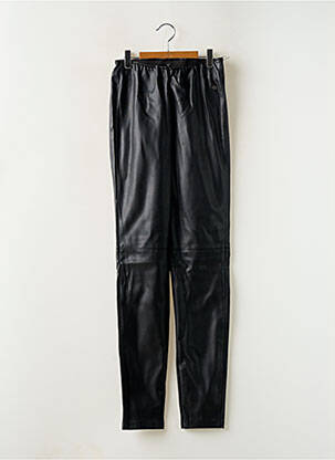 Legging tissage simili-cuir taille haute noir GARCIA femme
