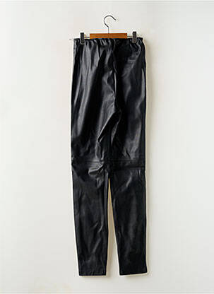 Legging tissage simili-cuir taille haute noir GARCIA femme