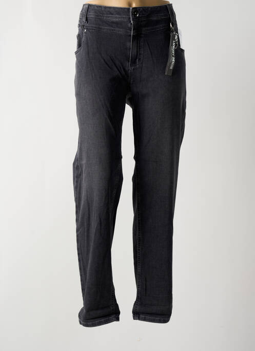 Jeans coupe slim gris ANNA MONTANA pour femme