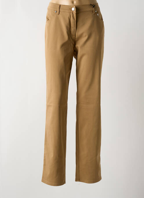 Pantalon droit marron TONI pour femme