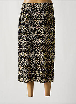 Jupe mi-longue stretch noir GARCIA femme