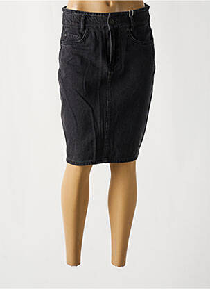 Jupe mi-longue taille haute noir GARCIA femme