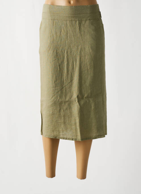 Jupe mi-longue vert BARBARA LEBEK pour femme