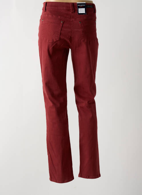 Jeans coupe slim rouge ANNA MONTANA pour femme