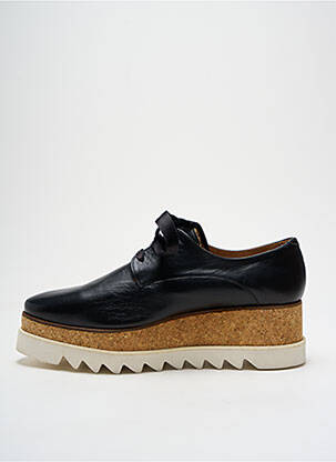 Derbies tissage satiné talon de 4 à 6cm noir TRUSSARDI JEANS femme