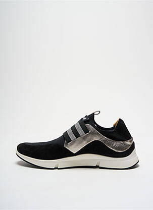Baskets fermeture elastique talon plat jusqu'à 3cm noir ADIGE femme