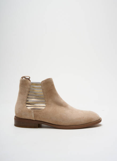 Bottines/Boots beige ADIGE pour femme