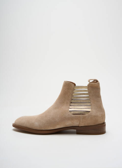 Bottines/Boots beige ADIGE pour femme